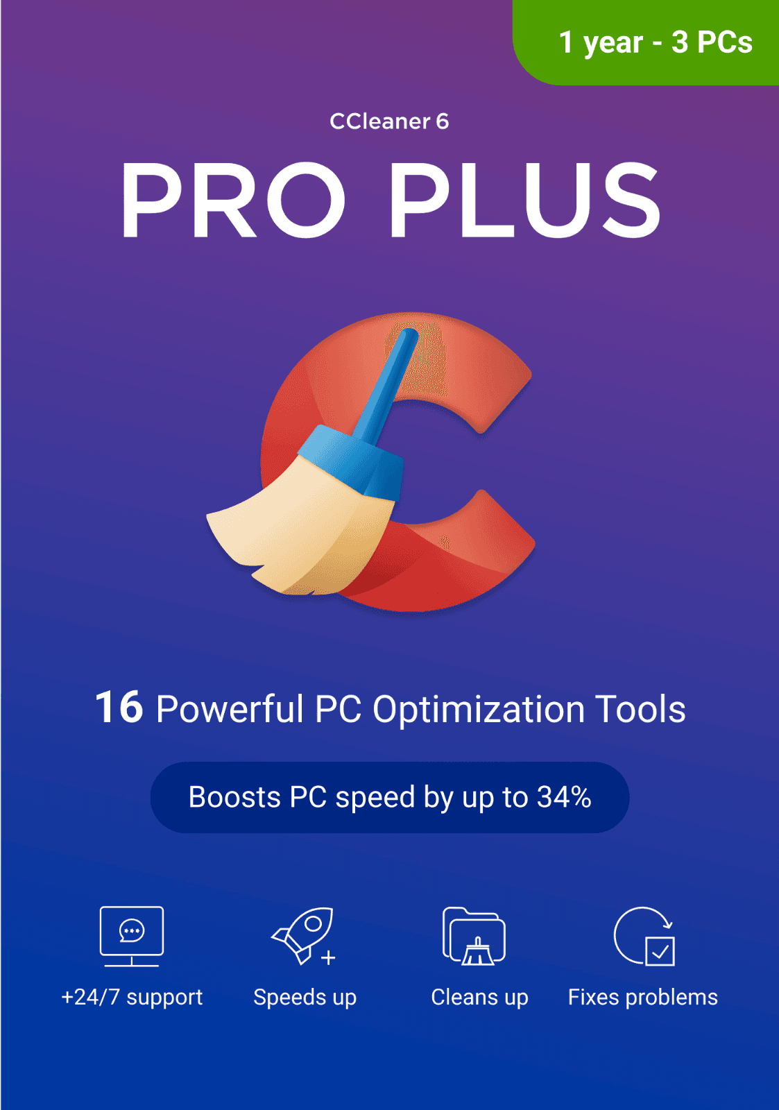 CCleaner Professional Plus 3 Geräte 1 Jahr