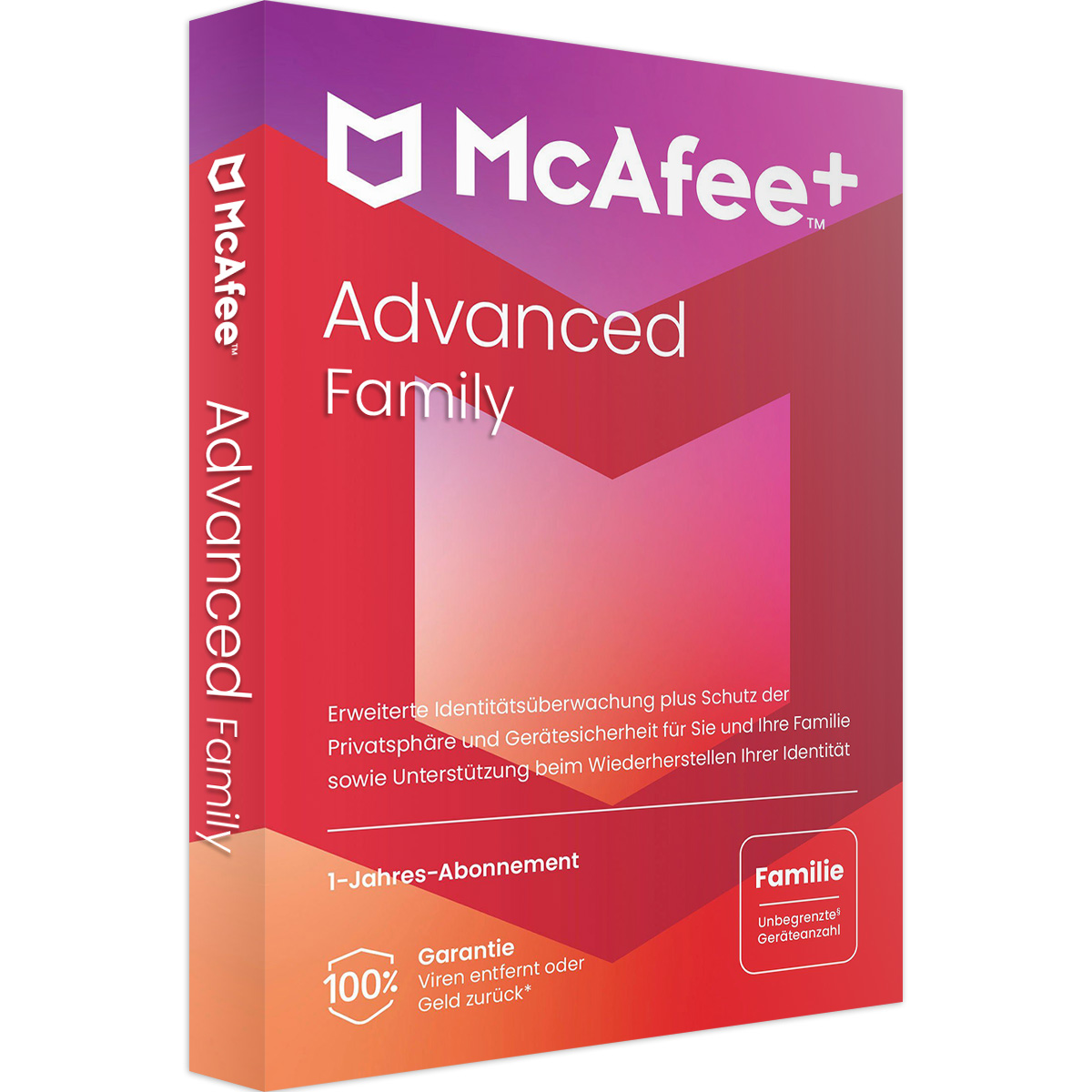 McAfee+ Advanced - Family 1 Jahr Unbegrenzte Geräte